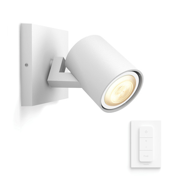 Philips Hue Runner Opbouwspot | Wit | 1 spot | White Ambiance | incl. dimmer switch  LPH03717 - 2