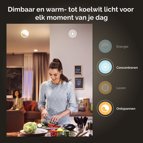 Philips Hue Runner Opbouwspot | Wit | 1 spot | White Ambiance | incl. dimmer switch  LPH03717 - 7