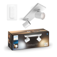 Philips Hue Runner Opbouwspot | Wit | 2 spots | White Ambiance | incl. dimmer switch  LPH03712