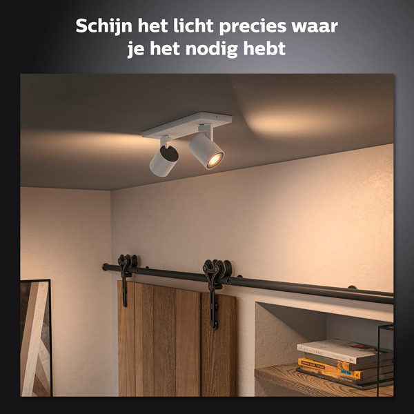 Philips Hue Runner Opbouwspot | Wit | 2 spots | White Ambiance | incl. dimmer switch  LPH03712 - 6
