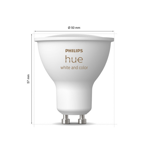 Philips Hue Spot GU10 | White en Color Ambiance | 400 lumen | 4.2W | 2 stuks  LPH03696 - 3