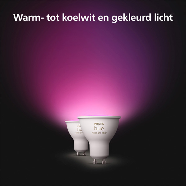 Philips Hue Spot GU10 | White en Color Ambiance | 400 lumen | 4.2W | 2 stuks  LPH03696 - 4