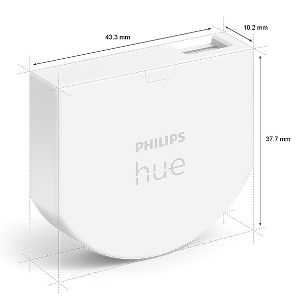 Philips Hue wall switch module (1 stuk, Wit)  LPH01626 - 2