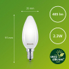 Philips LED lamp E14 | Kaars B35 | Ultra Efficient | Mat | 2700K | 2.3W (40W)  LPH03788 - 3