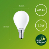 Philips LED lamp E14 | Kogel G45 | Ultra Efficient | Mat | 2700K | 2.3W (40W)  LPH03784 - 3