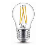Philips LED lamp E27 | Kogel P45 | WarmGlow | Filament | 2200-2700K | 4.5W (40W)  LPH02405