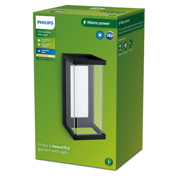 Philips myGarden wandlamp E27 | Ulyzo | IP44 | Zwart  LPH03576 - 2