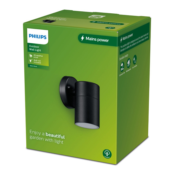 Philips myGarden wandlamp GU10 | Kylis | IP44 | Zwart  LPH03546 - 2