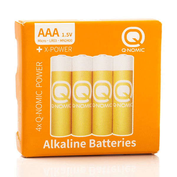 Q-Nomic AAA / MN2400 / LR03 Alkaline Batterij (4 stuks)  AQN00020 - 4