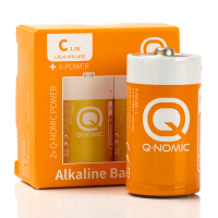 Q-Nomic LR14 / C Alkaline Batterij (2 stuks)  AQN00009