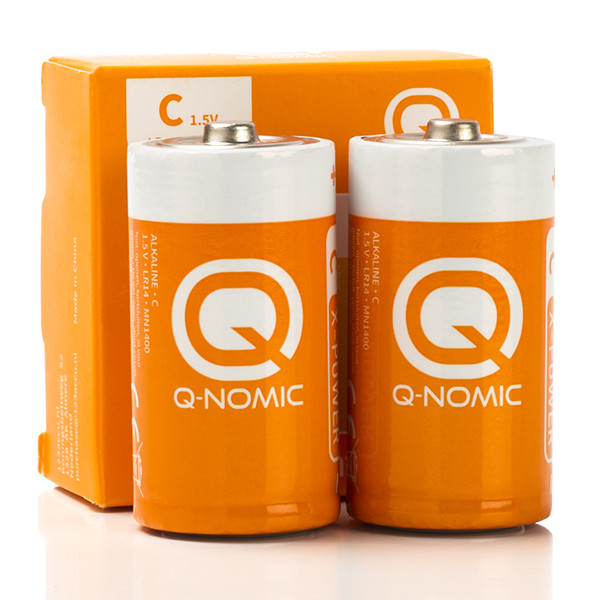 Q-Nomic LR14 / C Alkaline Batterij (2 stuks)  AQN00009 - 2