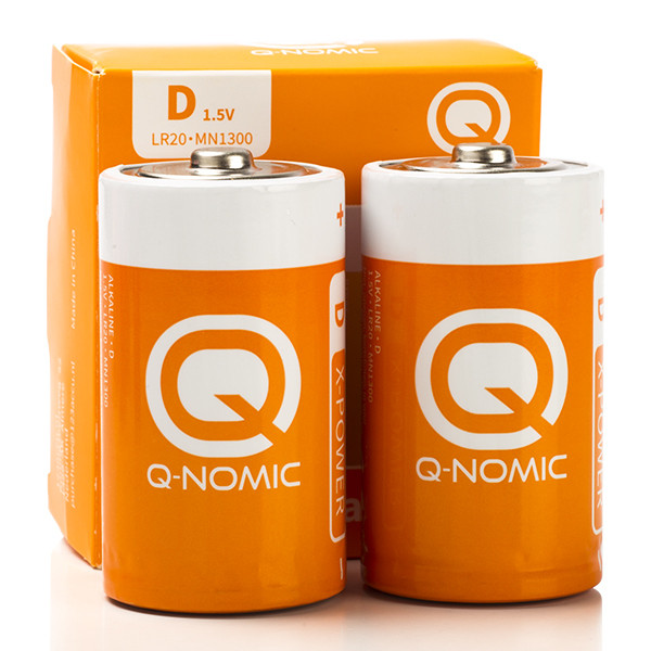 Q-Nomic LR20 / D Alkaline Batterij (2 stuks)  AQN00017 - 2