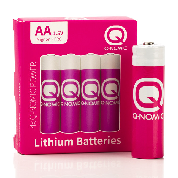 Q-Nomic Power AA / FR6 Lithium batterij 4 stuks  AQN00003 - 1