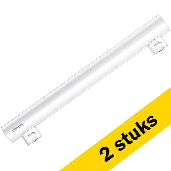 speler supermarkt Ass Aanbieding: 2x: Philips Philinea LED buislamp | S14s | 30 cm | 2700K | 2.2W  (35W) Signify 123led.nl