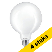 Signify Aanbieding: 4x Philips LED lamp E27 | Globe G95 | Mat | 2700K | 7W (60W)  LPH02516