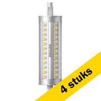 Signify Aanbieding: 4x Philips R7S LED lamp | Staaflamp | 118mm | 3000K | Dimbaar | 14W (120W)  LPH00504