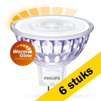 Signify Aanbieding: 6x Philips GU5.3 LED spot | WarmGlow | 2200-2700K | Dimbaar | 5W (35W)  LPH00866
