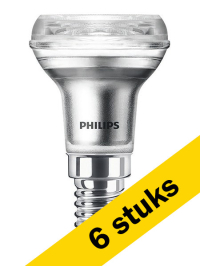 Signify Aanbieding: 6x Philips LED lamp E14 | Reflector R39 | Mat | 2700K | 1.8W (30W)  LPH00818