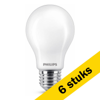 Signify Aanbieding: 6x Philips LED lamp E27 | Peer A60 | Mat | 2700K | 10.5W (100W)  LPH02306