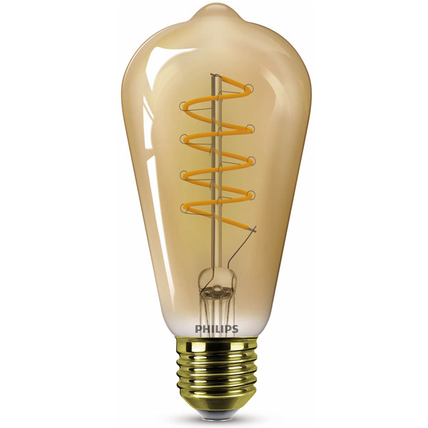 verbinding verbroken Verhoog jezelf Vermindering Philips LED lamp | Vintage | E27 | Edison | Goud | 1800K 4W (25W) Signify  123led.nl