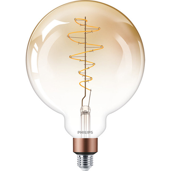 Hubert Hudson beneden Necklet Philips LED lamp | Vintage | E27 | Globe G200 | Goud | 1800K Dimbaar 4.5W  (28W) Signify 123led.nl