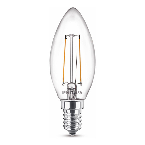 Snor bonen systeem Philips LED lamp E14 | Kaars B35 | Filament | 2700K | 1.4W (15W) Signify  123led.nl