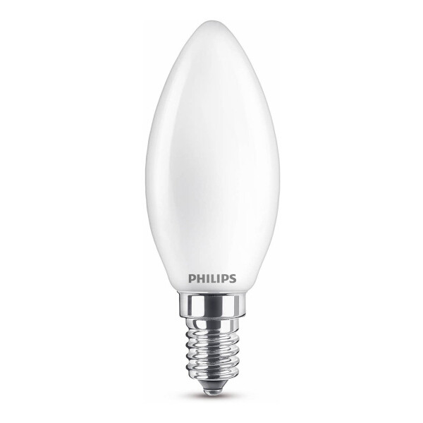 Indiener garen Doe mijn best Philips LED lamp E14 | Kaars B35 | Mat | 2700K | 6.5W (60W) Signify  123led.nl