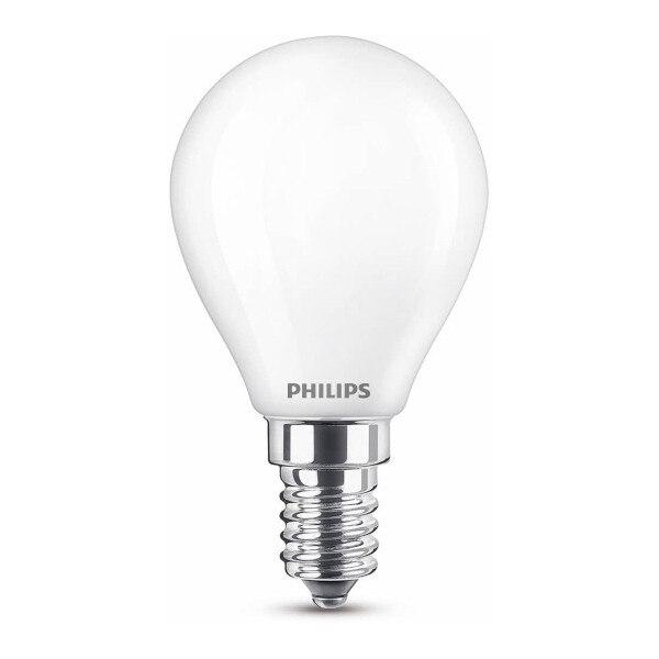 James Dyson voorstel Kietelen Philips LED lamp E14 | Kogel P45 | Mat | 2700K | 6.5W (60W) Signify  123led.nl