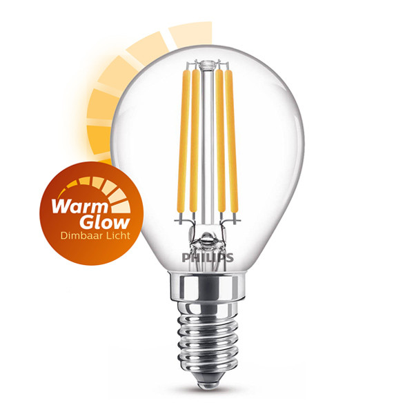 Donker worden verhaal deze Dimbare kogellamp led filament WarmGlow E14 Kogellamp E14 (kleine fitting)  123led.nl