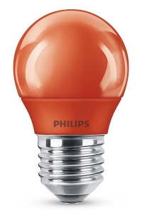 Onderdrukker Druif microscopisch Philips LED lamp E27 | Kogel P45 | Rood | 3.1W (25W) Signify 123led.nl