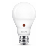 Signify Philips LED lamp E27 | Peer A60 | Sensorlamp dag/nacht | Mat | 2700K | 7.5W (60W)  LPH02348