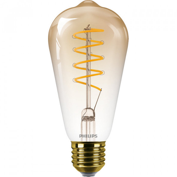 Voordracht Behandeling Voorschrift Dimbare rustieke led filament spiraal goud E27 Speciale led filament lampen  E27 Led-gloeilamp (filament) 123led.nl