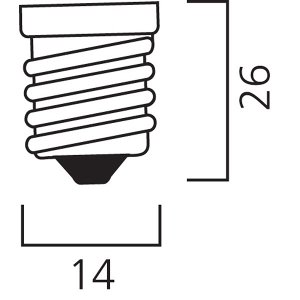 Sylvania LED lamp E14 | Kaars C35 | Mat | 2700K | 6W (60W)  LSY00414 - 3