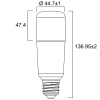 Sylvania LED lamp E27 | Buis | Mat | 2700K | 14W (100W)  LSY00508 - 2