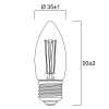 Sylvania LED lamp E27 | Kaars B35 | Mat | 2700K | 4.5W (40W)  LSY00408 - 2