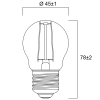 Sylvania LED lamp E27 | Kogel G45 | Filament | 2700K | 2.5W (25W)  LSY00426 - 2