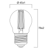 Sylvania LED lamp E27 | Kogel G45 | Filament | 2700K | 6W (60W)  LSY00438 - 2