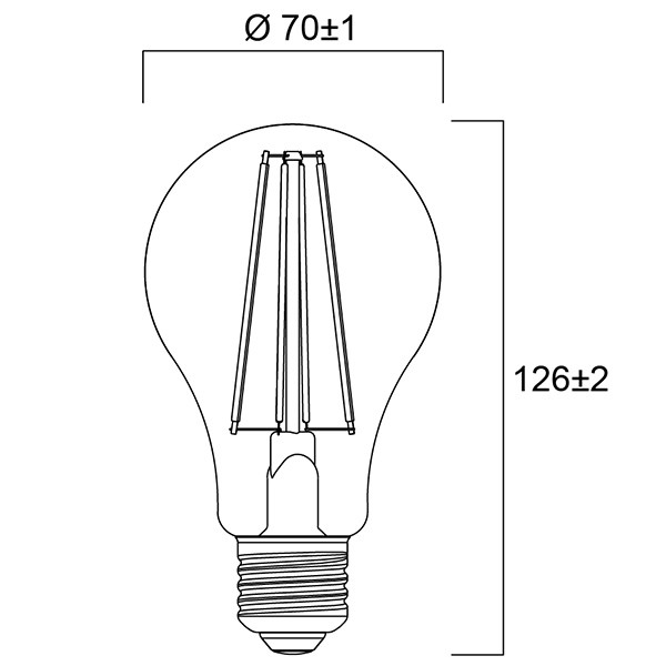 Sylvania LED lamp E27 | Peer A60 | Filament | Helder | 2700K | 11W (100W)  LSY00378 - 2