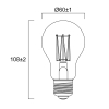 Sylvania LED lamp E27 | Peer A60 | Vintage | Goud | 2000K | Dimbaar | 7W (45W)  LSY00480 - 2