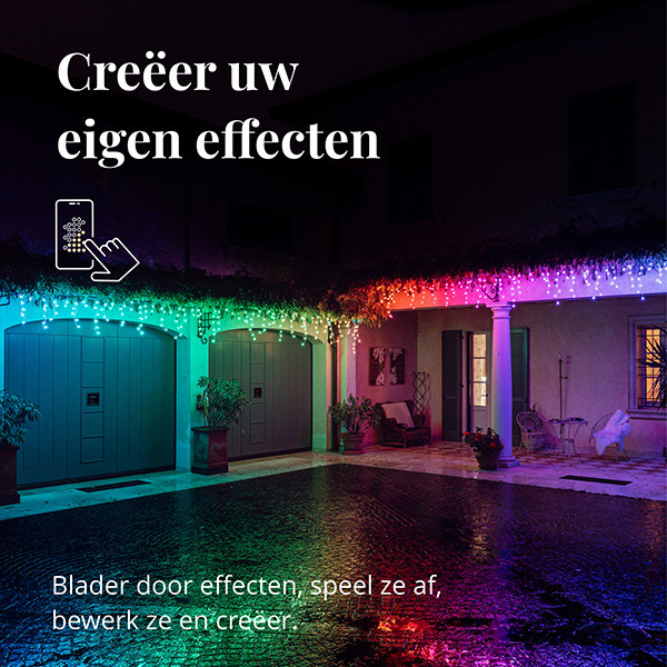 Twinkly ijspegelverlichting RGB | 5 meter | Multicolor (190 leds, Wifi, IP44)  LTW00011 - 3