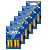 Varta Longlife AA / MN1500 / LR06 Alkaline Batterij 24 stuks  AVA00173