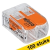 Wago 221-412 lasklem 2 x 0.2 - 4 mm2 voor alle kabelsoorten (100 stuks)