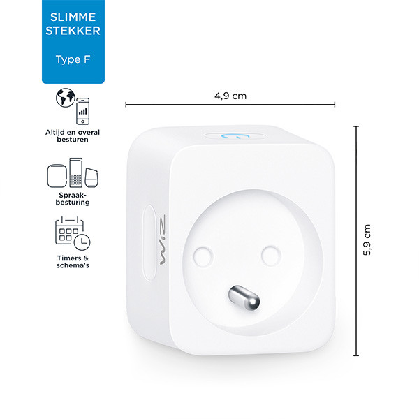 WiZ Connected WiZ Smart Plug | Wit | BE/FR  LWI00075 - 3