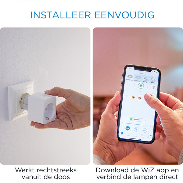 WiZ Connected WiZ Smart Plug | Wit | BE/FR  LWI00075 - 4