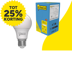 25% korting op E27 led lampen