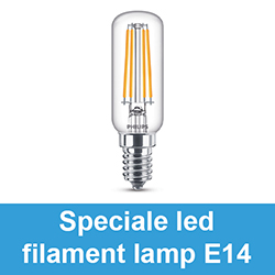 Speciale led filament lamp E14